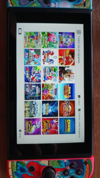 Nintendo Switch con juegos