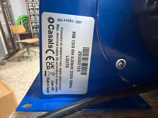 Ventilador Casals MB 12/5 M4 0,08kW