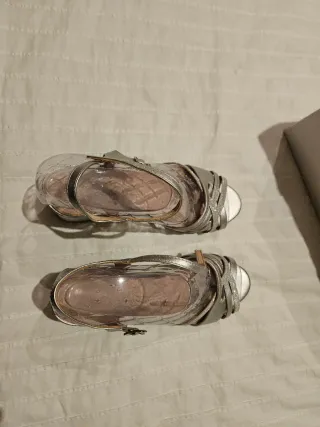 Sandalias Prestigio Plata Fiesta