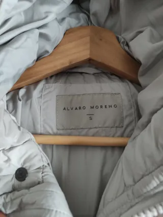 Parka Alvaro Moreno Gris Plateado