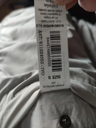 Parka Alvaro Moreno Gris Plateado