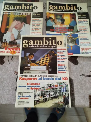 Lote 3 revistas Gambito año 2000