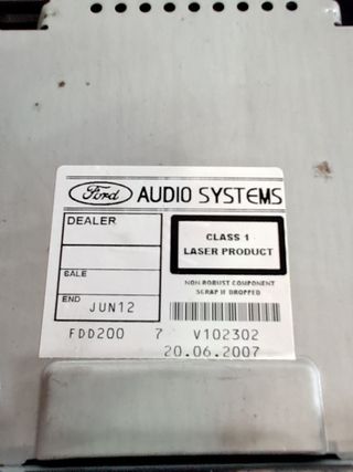 SISTEMA AUDIO / RADIO CD FORD FOCUS BERLINA (CAP) (6)