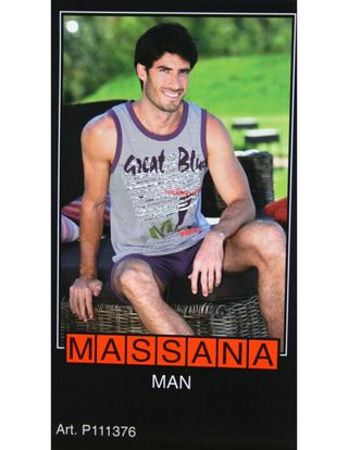 Pijama Verano Hombre Massana Azul Marino