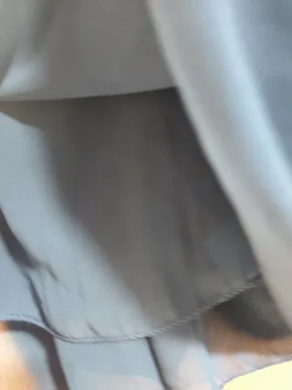 Blusa azul con cadenas doradas talla única