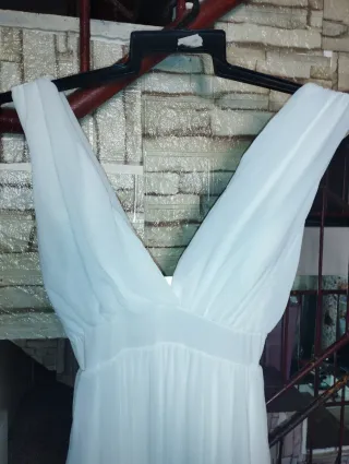 Vestido largo blanco elegante