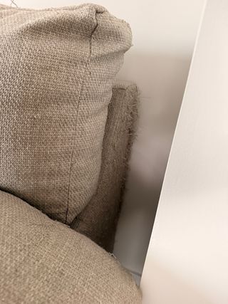 Sofá 3 plazas tela beige