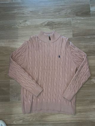 Jersey Polo Ralph Lauren Rosa Cable Knit