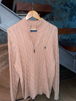 Jersey Polo Ralph Lauren Rosa Cable Knit