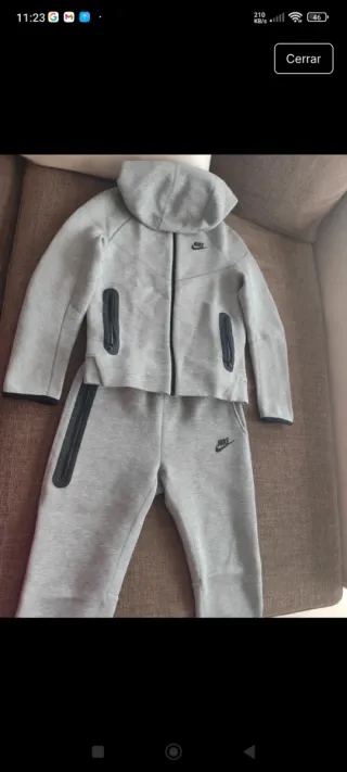 Chándal Nike Tech Gris Niño