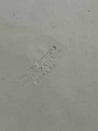 Set di tre piatti decorativi in ceramica lucida (artigianato)