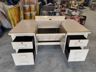 Mesa Despacho Hierro Antigua Años 50-60