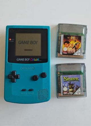 Consola Game Boy Color Azul + 2 Juegos