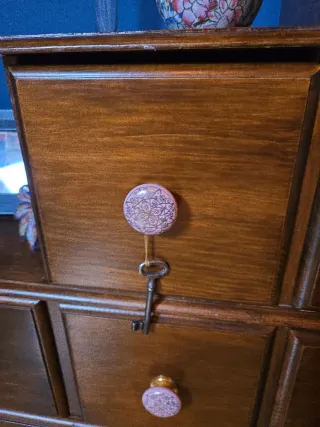 Cajonera mesita madera maciza