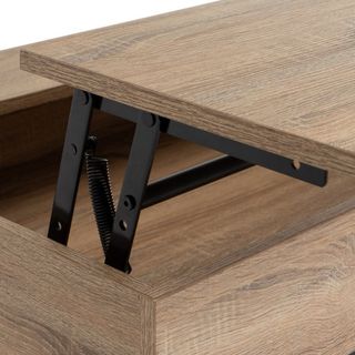 Mesa centro elevable con almacenaje