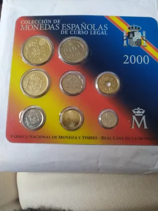 Estuche Monedas Pesetas 2000