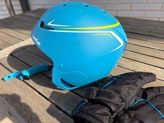 Pack Casco y Guantes Esquí Infantil Decathlon