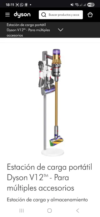 Stazione di ricarica Dyson V12 nuova
