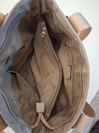 Borsa donna Coveri Collection beige capiente