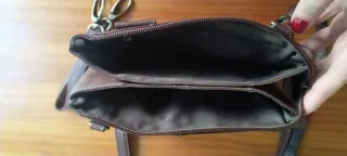 Bolso/riñonera marrón de piel