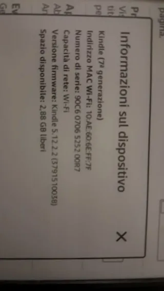 Kindle Paperwhite 7a Gen.