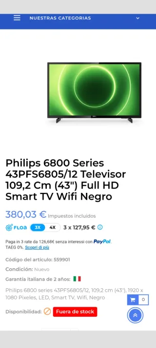 Smart TV Philips 43