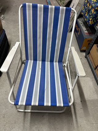 Set di 4 sedie pieghevoli per campeggio/spiaggia