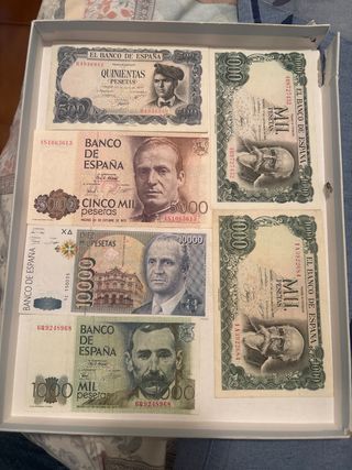 Billetes Españoles Antiguos Pesetas