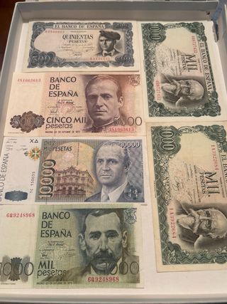 Billetes Españoles Antiguos Pesetas