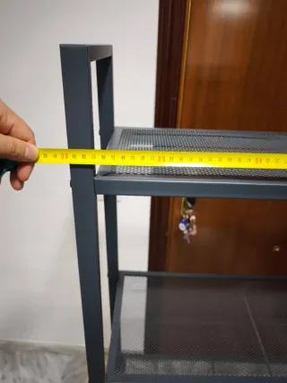 Estantería metálica 4 baldas gris oscuro