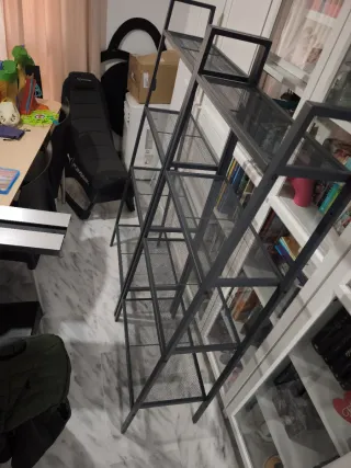 Estantería metálica 4 baldas gris oscuro