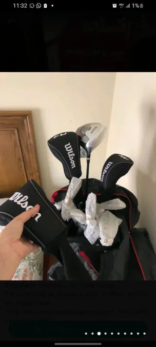 Set 11 Palos Golf sin estrenar, y Bolsa Wilson