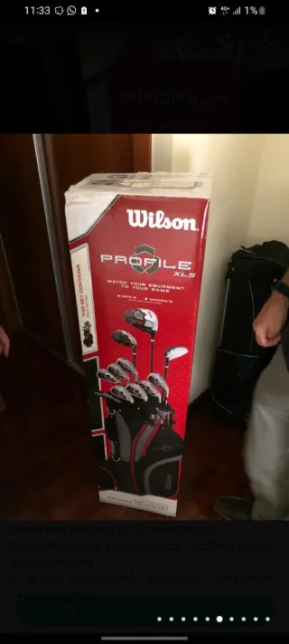 Set 11 Palos Golf sin estrenar, y Bolsa Wilson