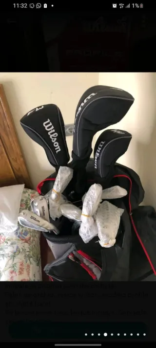 Set 11 Palos Golf sin estrenar, y Bolsa Wilson