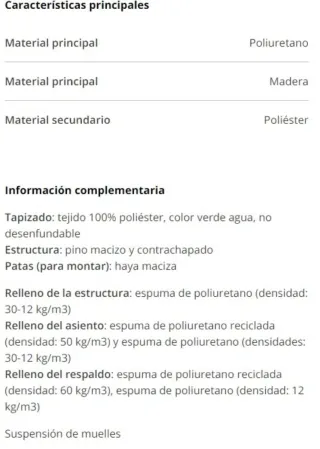 Sofá Cama Maison du Monde con dos cojines