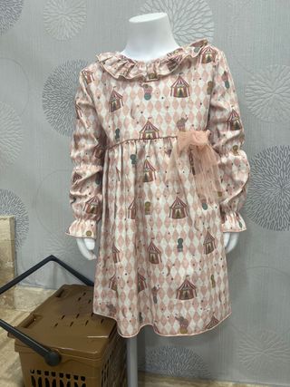 Vestido niña Calamaro 5 años estampado circo