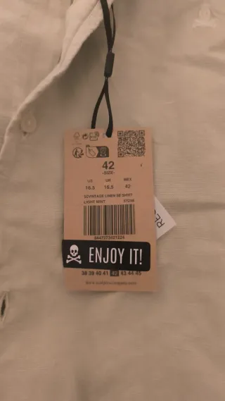 Camisa Lino Regular Fit Beige Scalpers