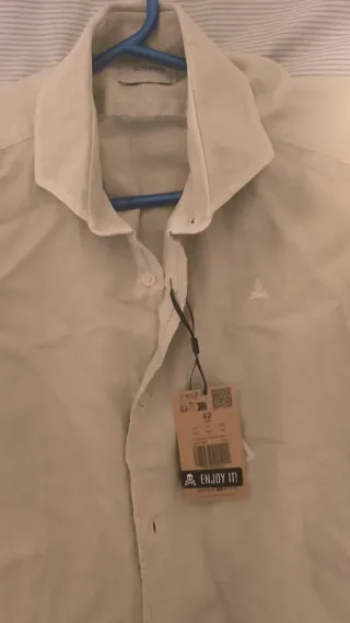 Camisa Lino Regular Fit Beige Scalpers