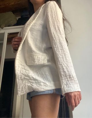 Chaqueta americana blanca Pimkie Talla S