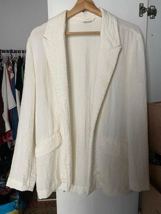 Chaqueta americana blanca Pimkie Talla S