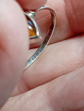Anillo Plata Ley Ojo Tigre Marquise