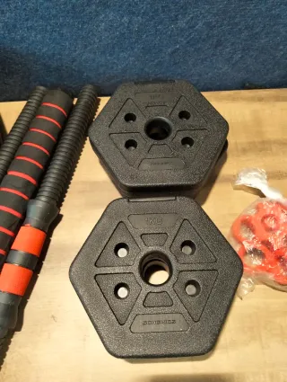 Mancuernas 30kg Barra Conexión Hexagonal SYL300B01