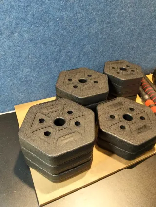 Mancuernas 30kg Barra Conexión Hexagonal SYL300B01