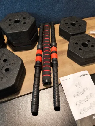 Mancuernas 30kg Barra Conexión Hexagonal SYL300B01