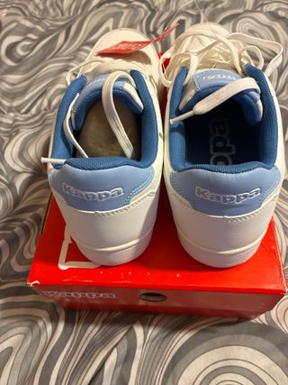 Sneakers Kappa Unisex Bianco/Azzurro Tg 41