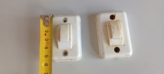 INTERRUPTORES ANTIGUOS DE SUPERFICIE Y FUNCIONANDO