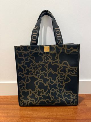 Bolso Tote Tous Negro y Dorado. Tote bag tous