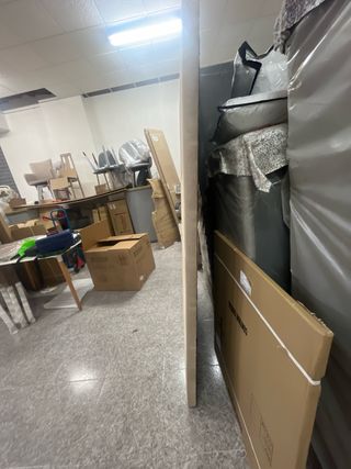 Base tapizada 135x190 cm beige