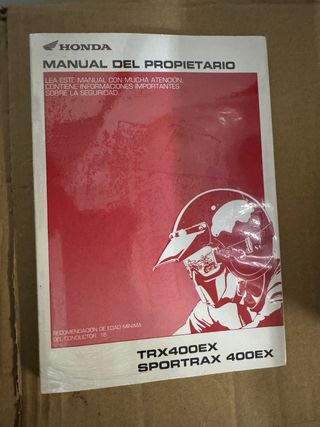 Honda TRX 400 manual do proprietário
