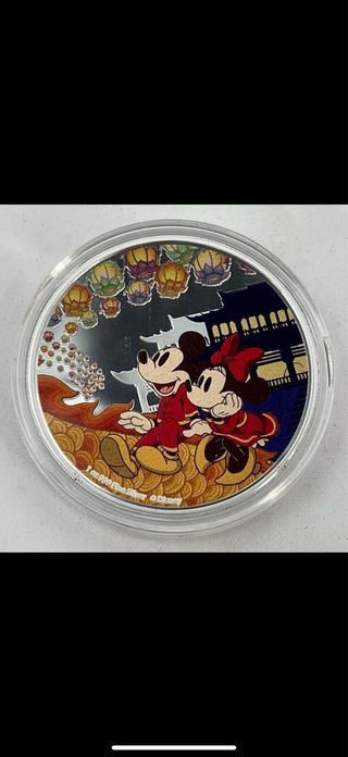 Moneda Plata 1 oz Disney Año Ratón